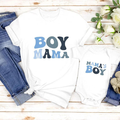 boy mama + mama's boy matching set - basil boutique