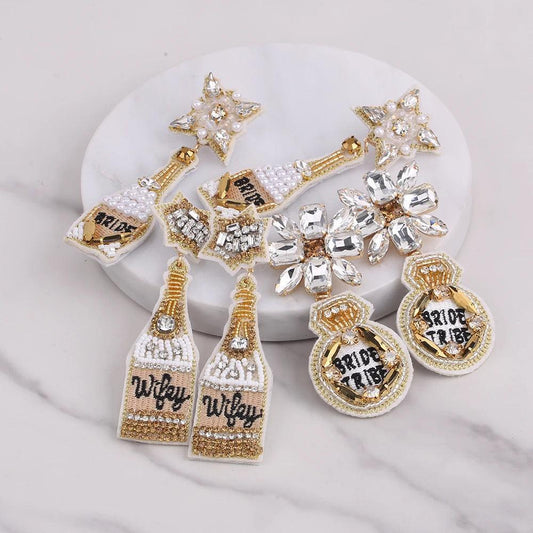 bridal party earrings - basil boutique