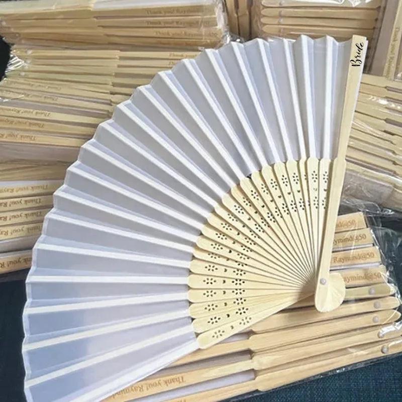 bridal party hand fans - basil boutique