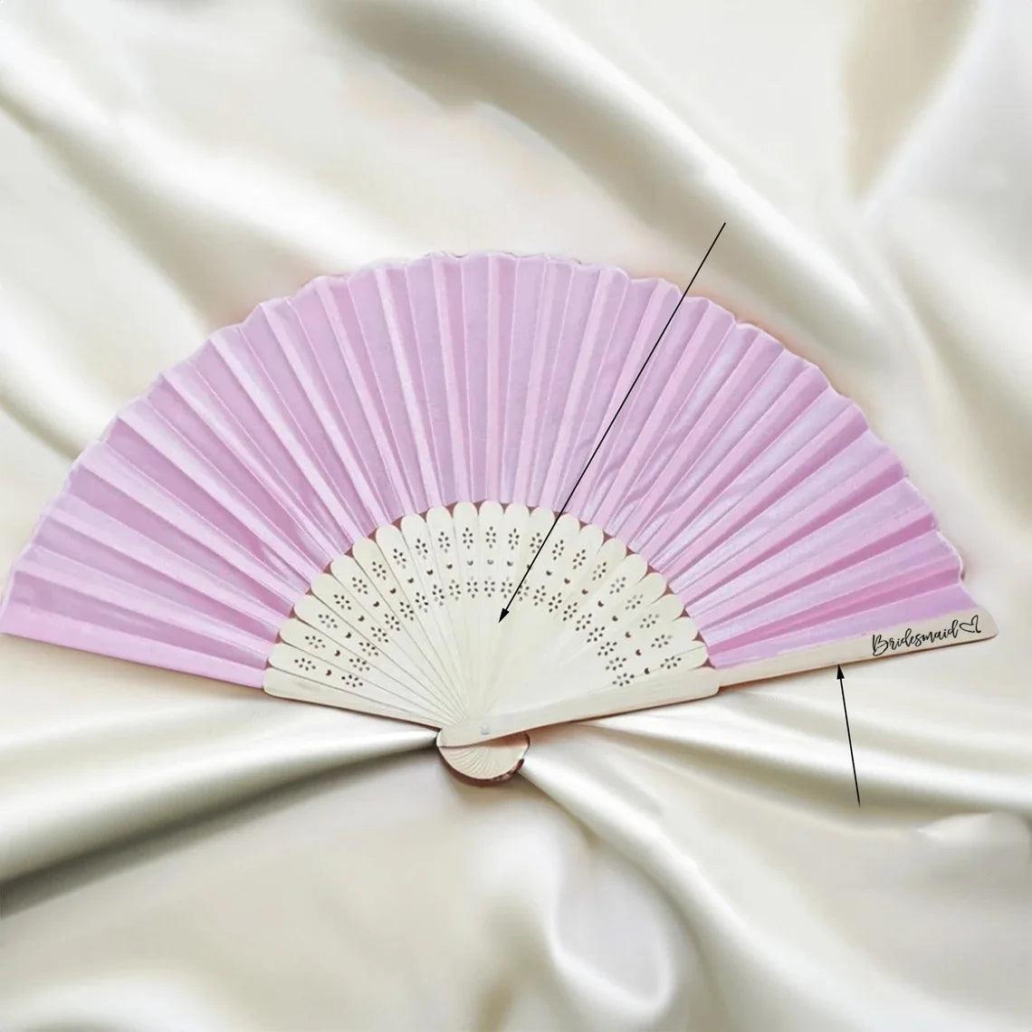 bridal party hand fans - basil boutique