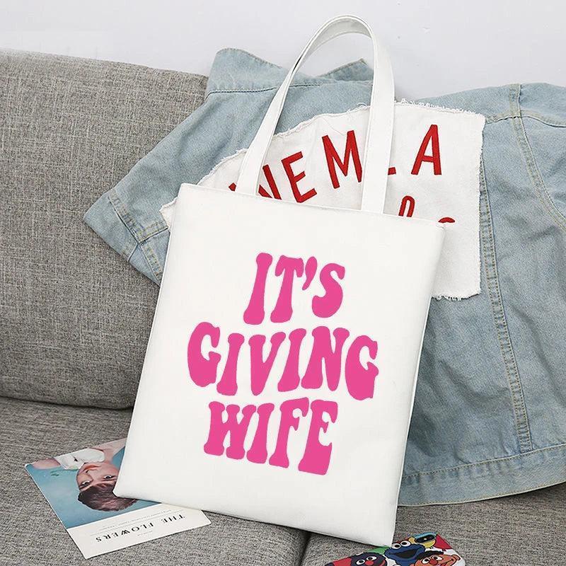 bridal party retro tote bags - basil boutique