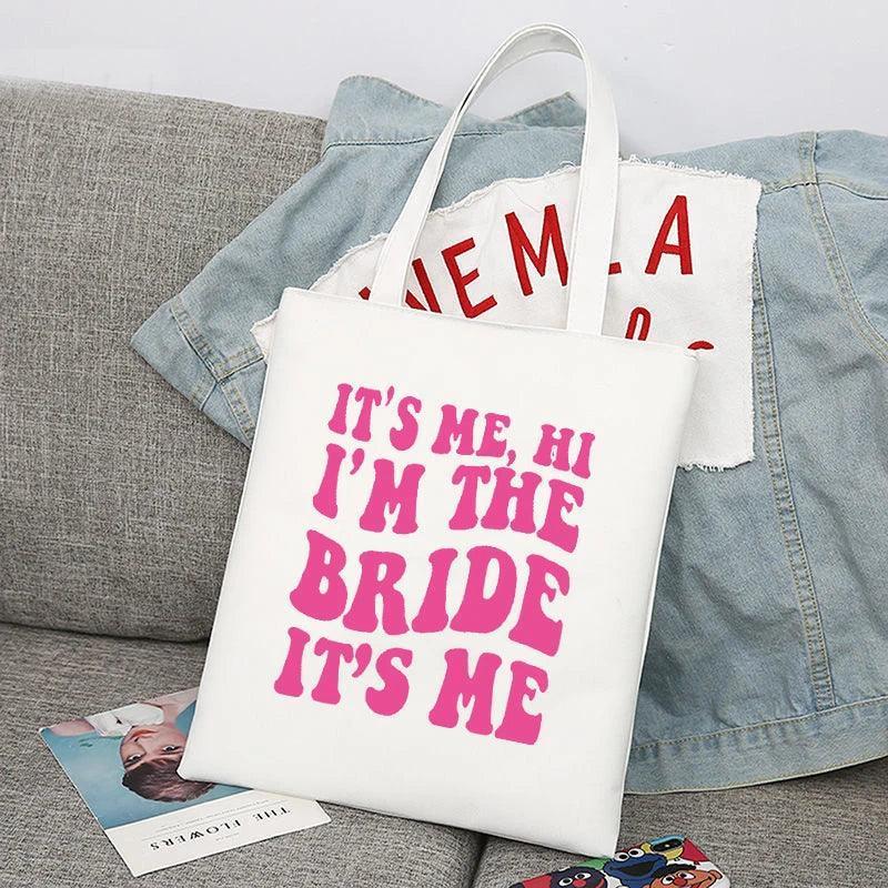 bridal party retro tote bags - basil boutique