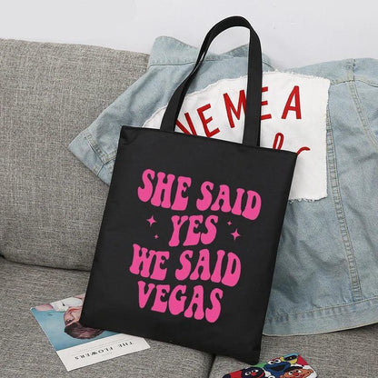 bridal party retro tote bags - basil boutique