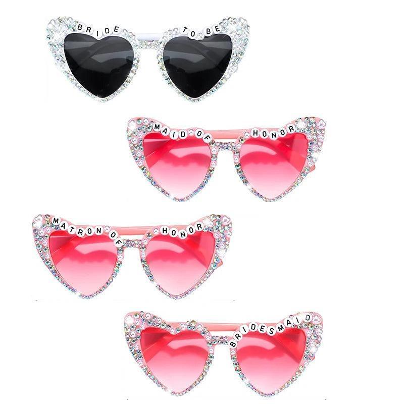 bridal party rhinestone sunglasses - basil boutique