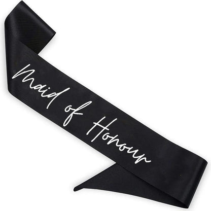 bridal party script sashes - basil boutique