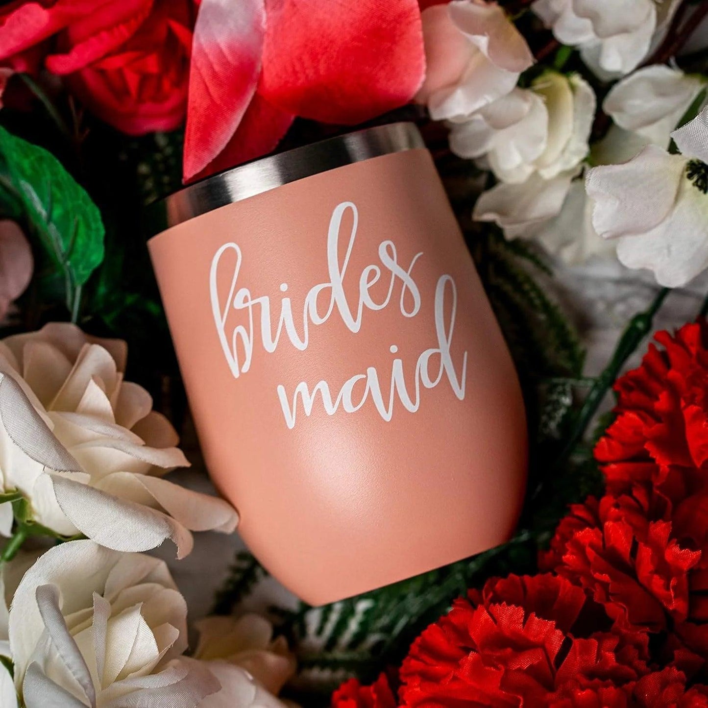 bridal party wine tumblers - basil boutique