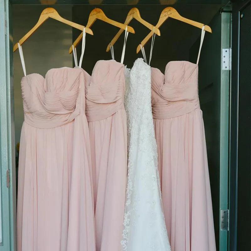 bridal party wooden hangers - basil boutique