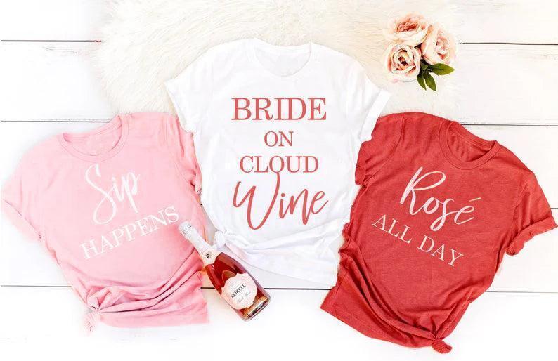 bridal wine t-shirts - basil boutique