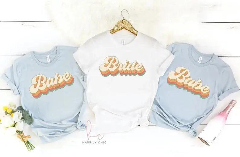 bride + babe retro t-shirts - basil boutique