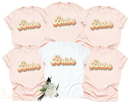 bride + babe retro t-shirts - basil boutique