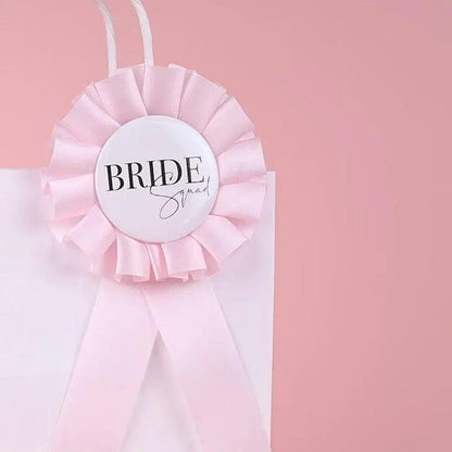 bride + bride squad pins - basil boutique