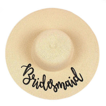 bride + bridesmaid floppy hats - basil boutique