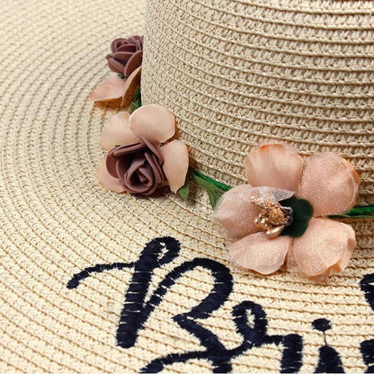 bride + bridesmaid floral floppy hats - basil boutique