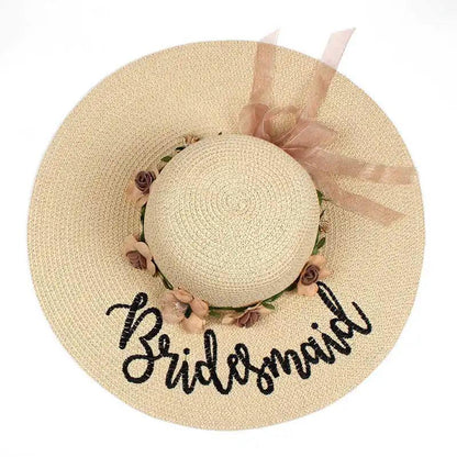 bride + bridesmaid floral floppy hats - basil boutique