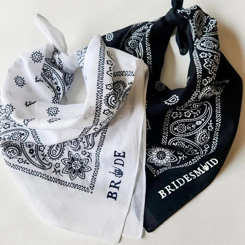 bride + bridesmaid gothic bandana - basil boutique