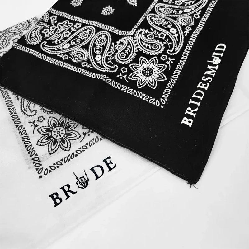 bride + bridesmaid gothic bandana - basil boutique