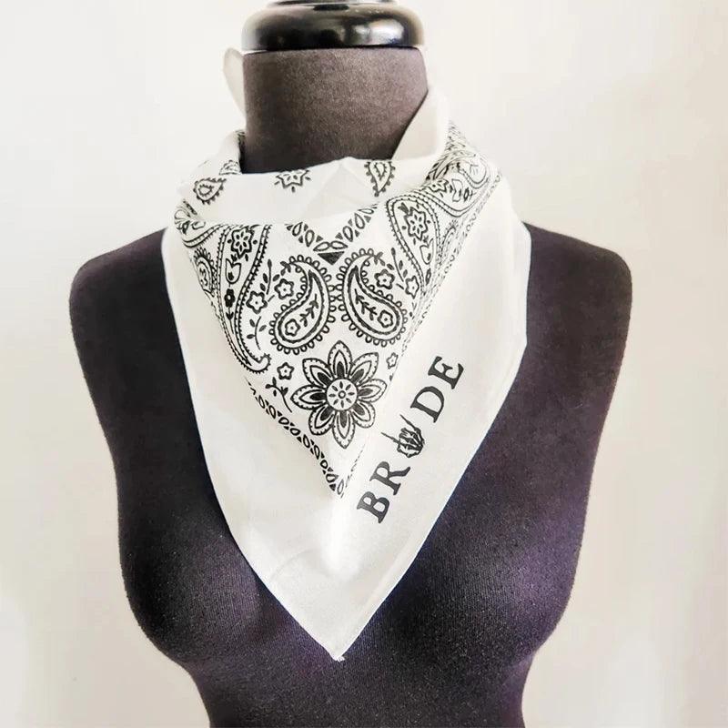 bride + bridesmaid gothic bandana - basil boutique