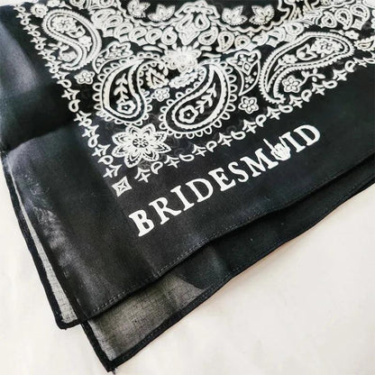 bride + bridesmaid gothic bandana - basil boutique