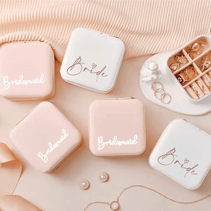 bride + bridesmaid jewelry boxes - basil boutique