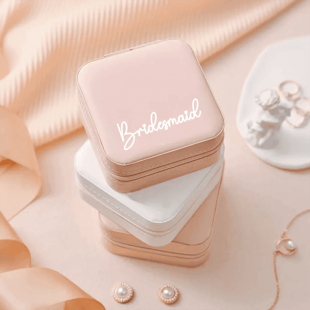 bride + bridesmaid jewelry boxes - basil boutique