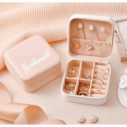 bride + bridesmaid jewelry boxes - basil boutique