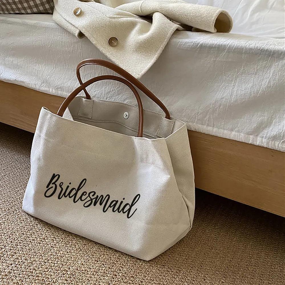 bride/bridesmaid travel tote - basil boutique