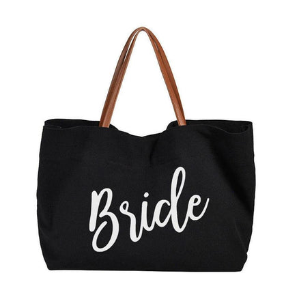 bride + bridesmaid travel tote - basil boutique