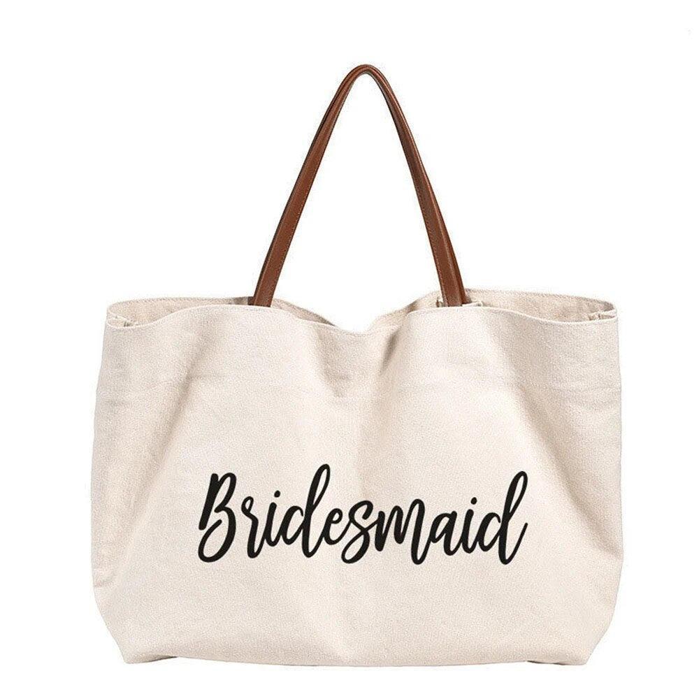 bride + bridesmaid travel tote - basil boutique