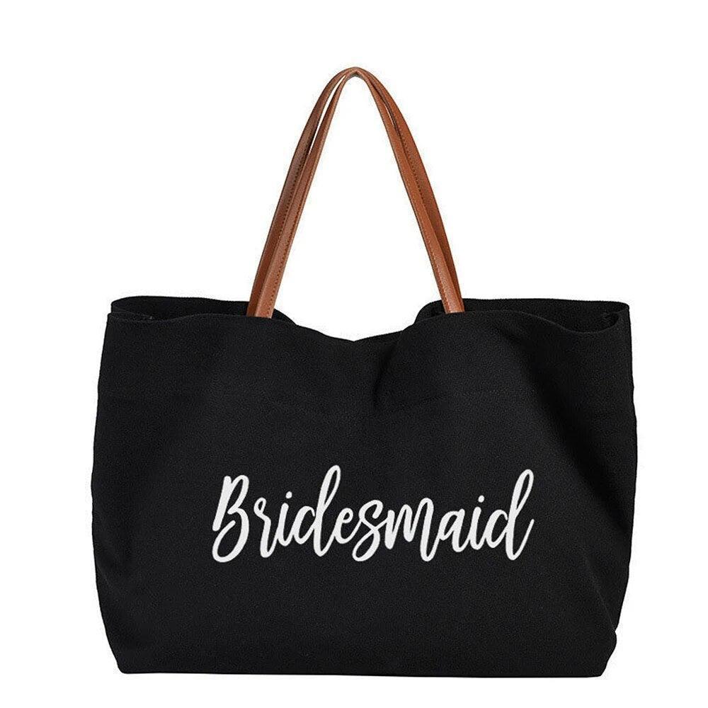 bride + bridesmaid travel tote - basil boutique