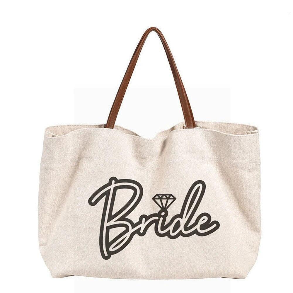 bride + bridesmaid travel tote - basil boutique