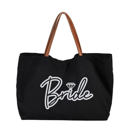 bride + bridesmaid travel tote - basil boutique