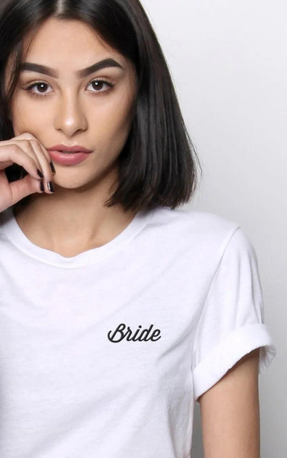 bride embroidered t-shirt - basil boutique