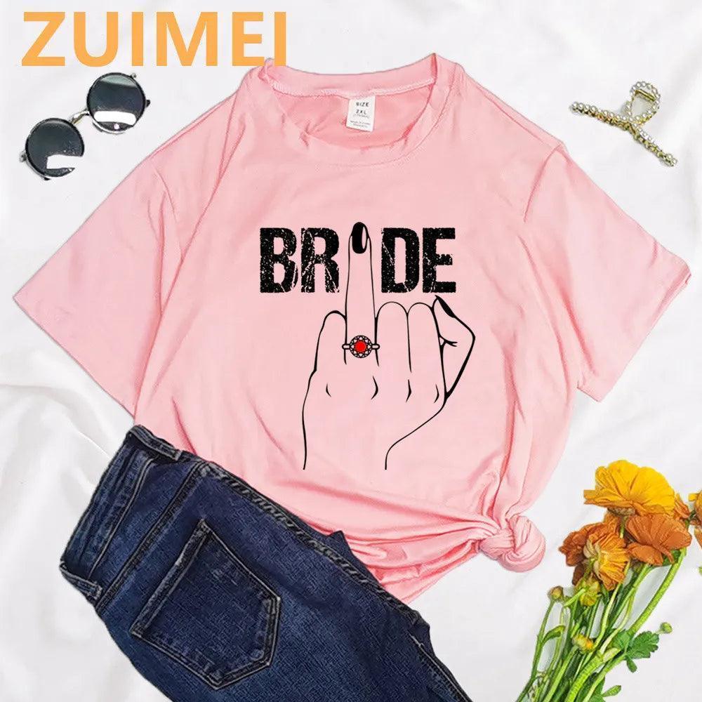 bride engagement ring t-shirts - basil boutique