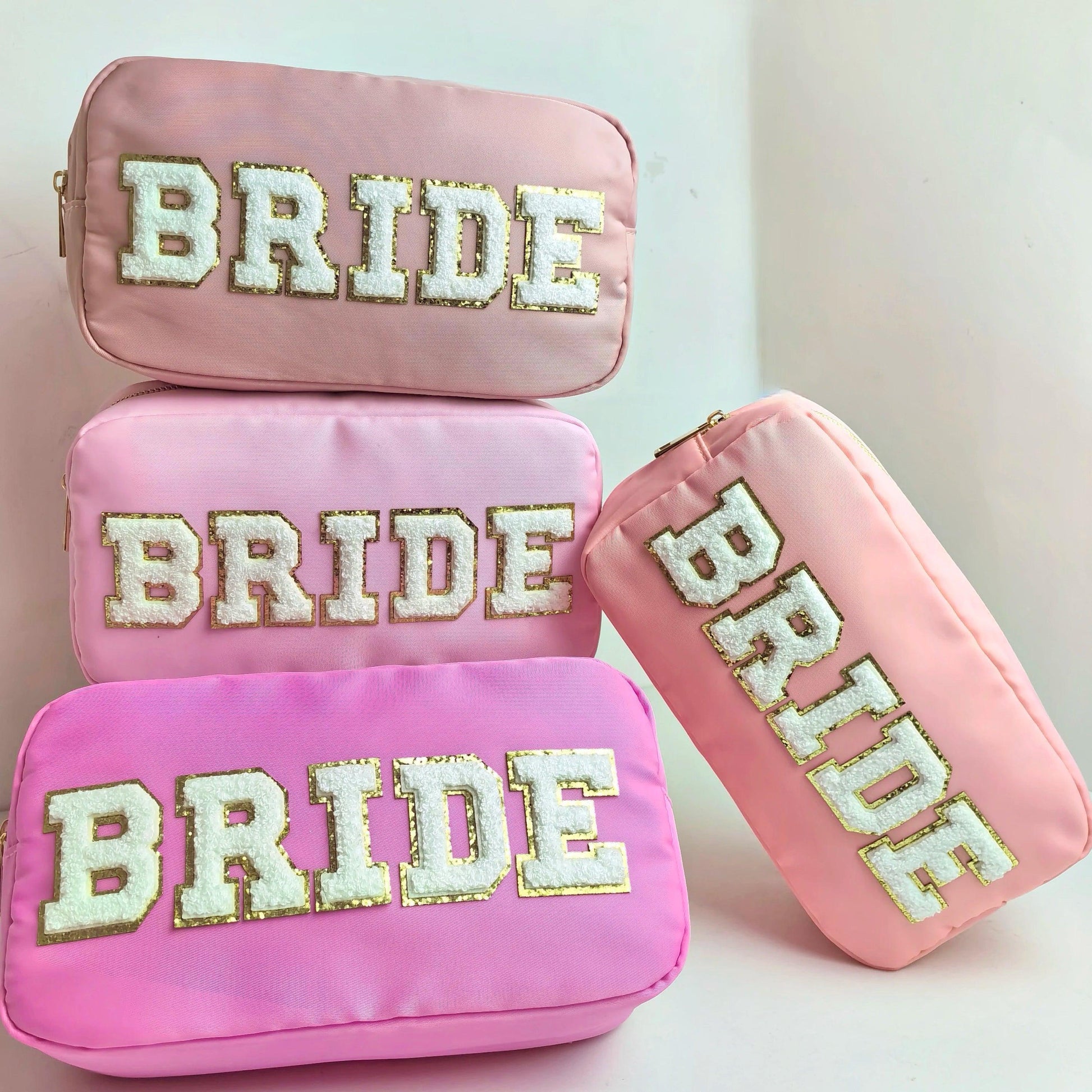 bride + groom cosmetic bags - basil boutique