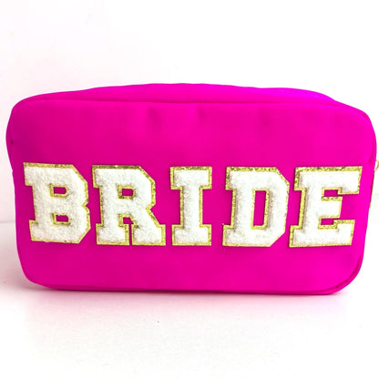 bride + groom cosmetic bags - basil boutique