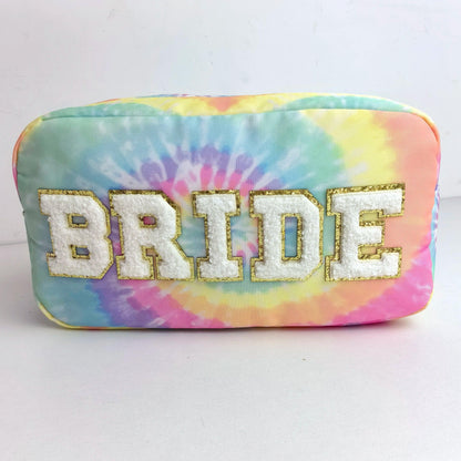 bride + groom cosmetic bags - basil boutique