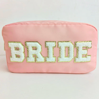 bride + groom cosmetic bags - basil boutique