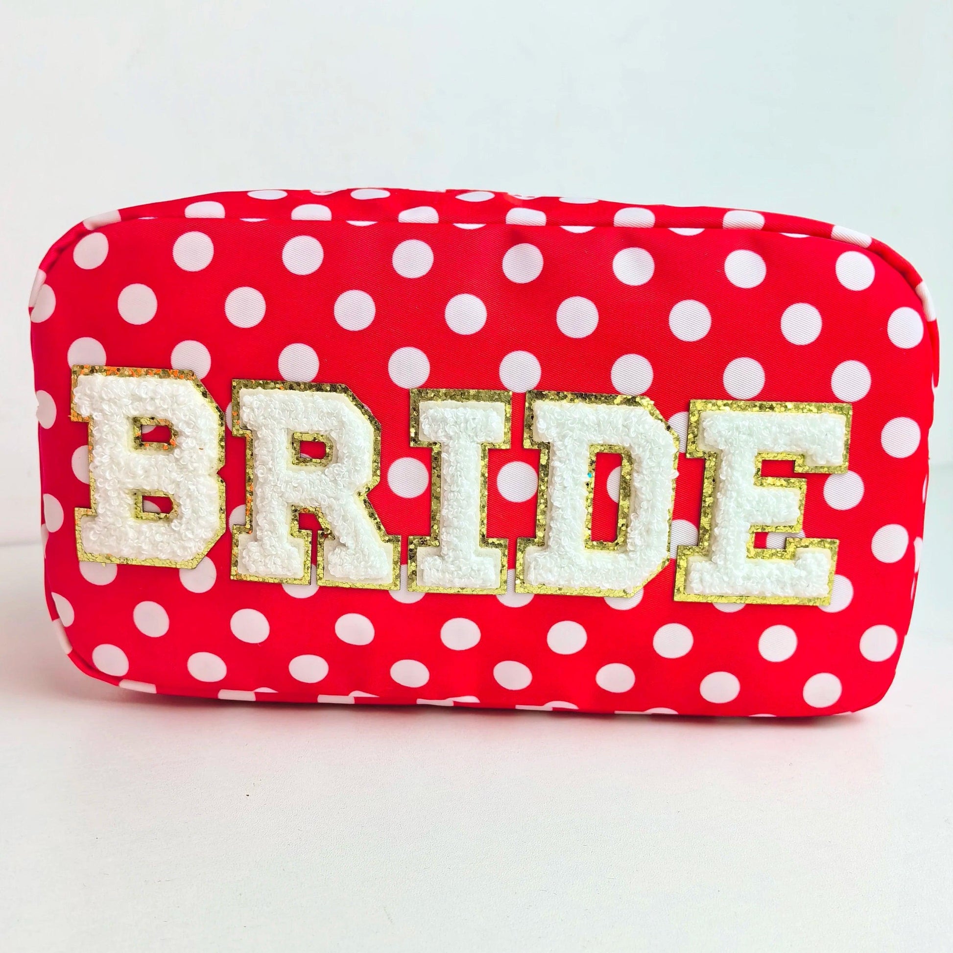 bride + groom cosmetic bags - basil boutique