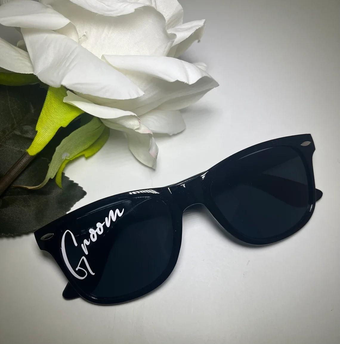 bride + groom heart matching sunglasses - basil boutique