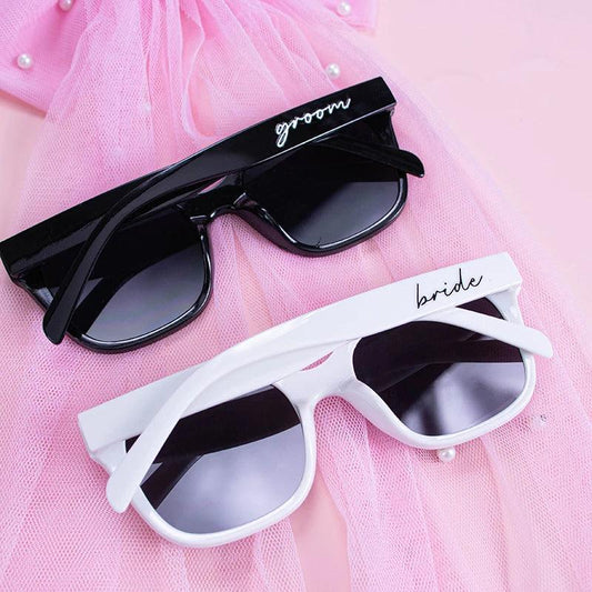 bride + groom matching sunglasses - basil boutique