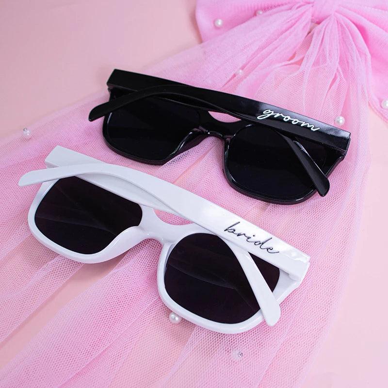 bride + groom matching sunglasses - basil boutique