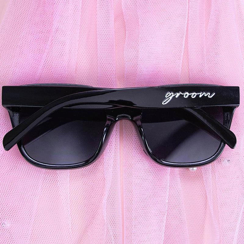 bride + groom matching sunglasses - basil boutique