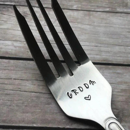 bride + groom utensil set - basil boutique