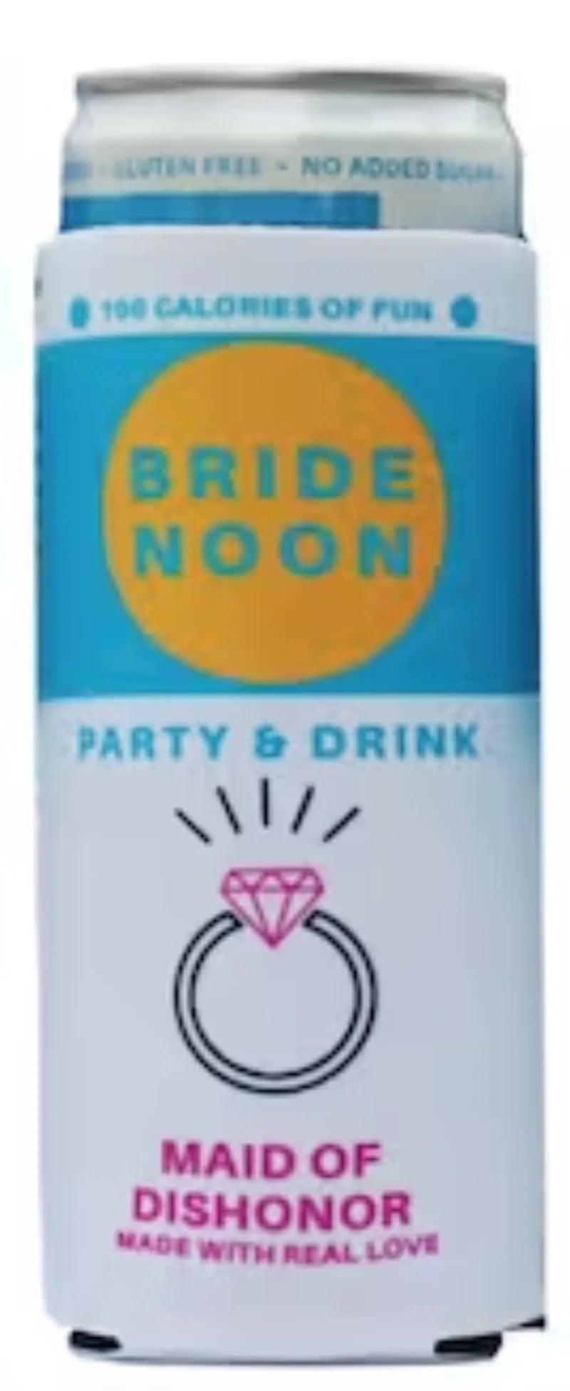 bride noon slim-fit koozies - basil boutique