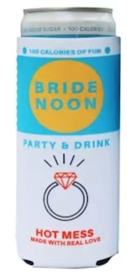 bride noon slim-fit koozies - basil boutique