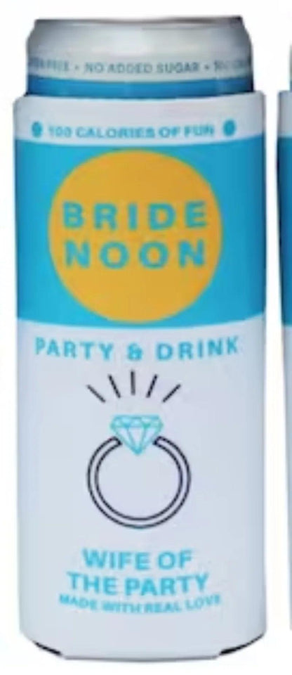 bride noon slim-fit koozies - basil boutique