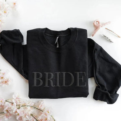 bride puff crew sweatshirt - basil boutique