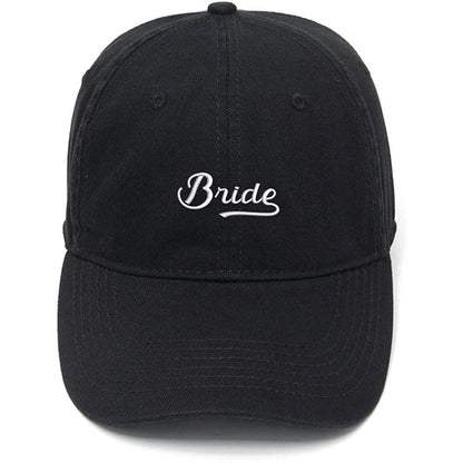 bride retro embroidered baseball hat - basil boutique