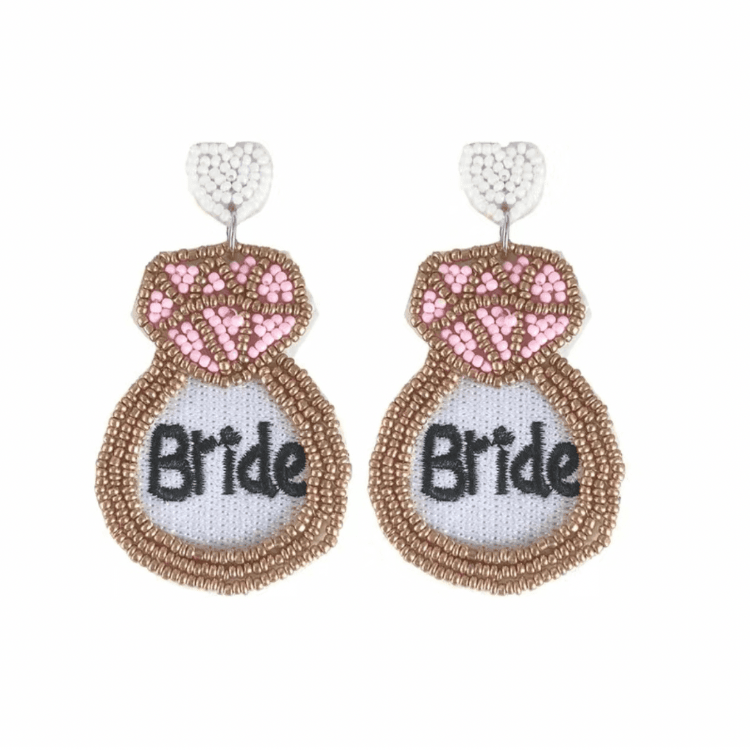 bride ring earrings - basil boutique