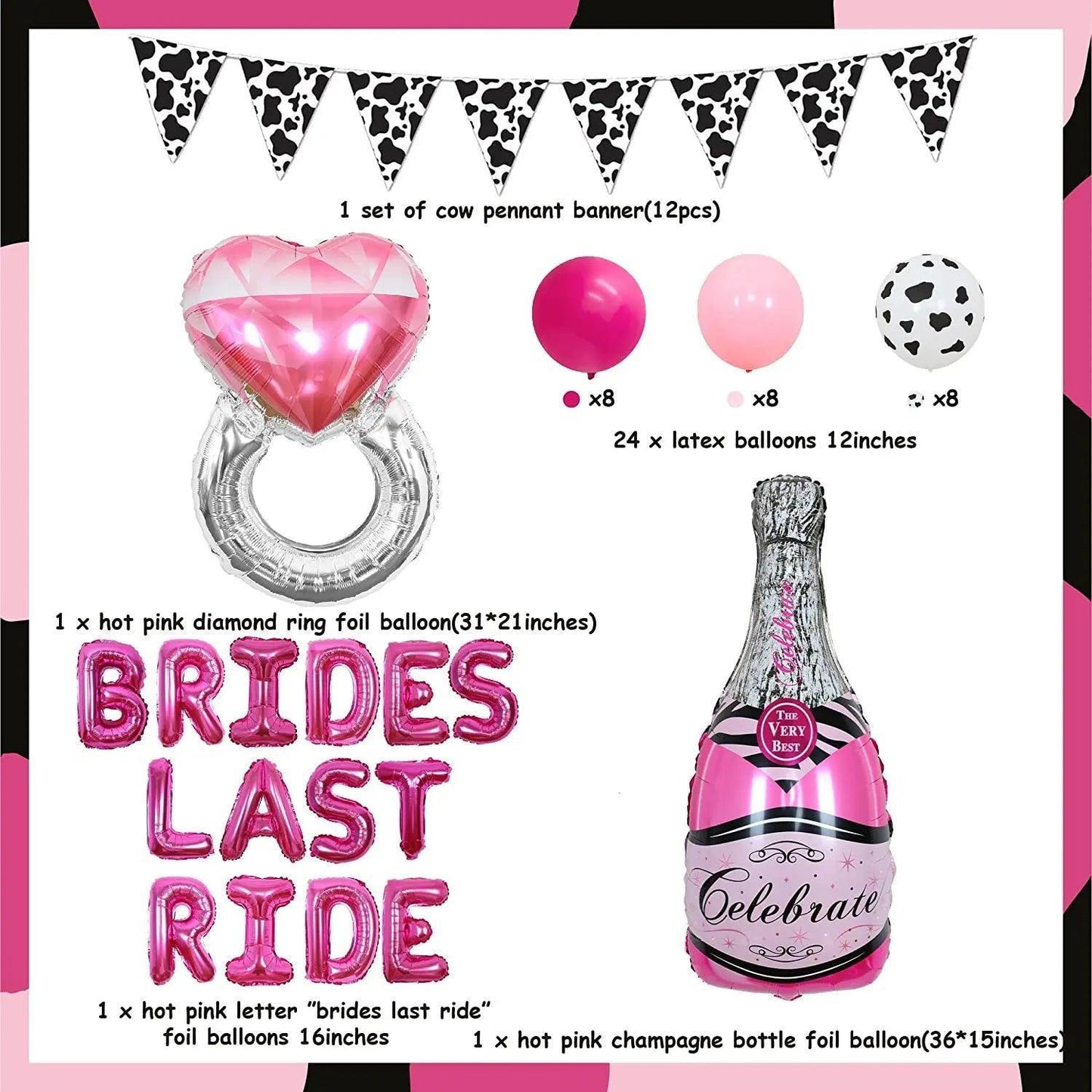 bride's last ride decoration set - basil boutique